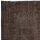 Brown Area Rug for Modern Interiors, Hand Knotted in Central Anatolia