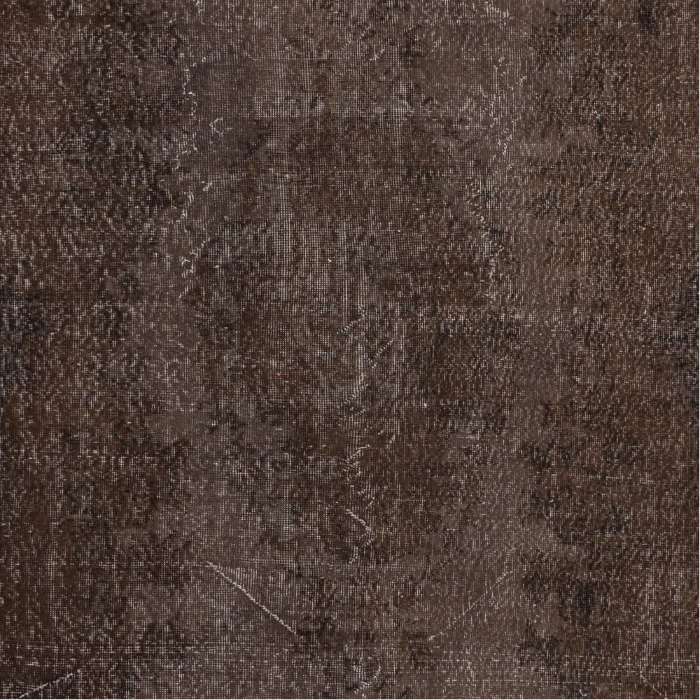 Brown Area Rug for Modern Interiors, Hand Knotted in Central Anatolia