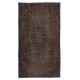 Brown Area Rug for Modern Interiors, Hand Knotted in Central Anatolia