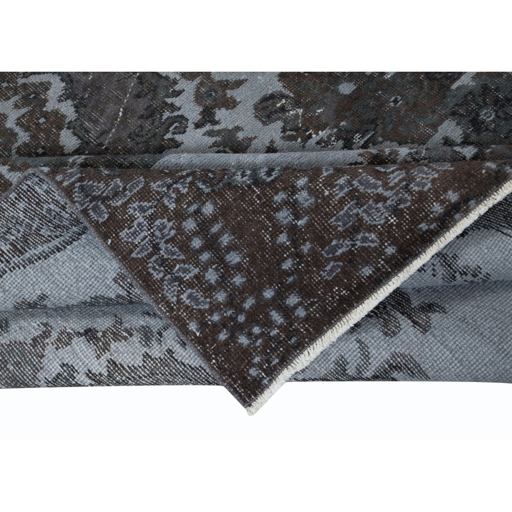 Gray Handmade Turkish Area Rug for Living Room, Entryway, Bedroom, Dining Room & Kids Room