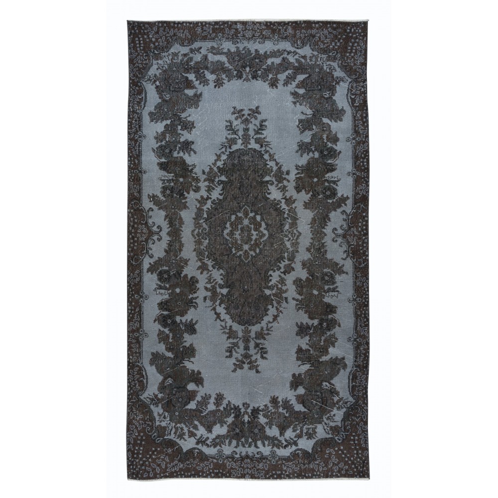 Gray Handmade Turkish Area Rug for Living Room, Entryway, Bedroom, Dining Room & Kids Room