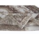 Classic Aubusson Inspired Vintage Rug in Beige and Brown, Sun Faded Hand Knotted Wool Carpet