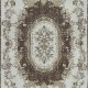 Classic Aubusson Inspired Vintage Rug in Beige and Brown, Sun Faded Hand Knotted Wool Carpet