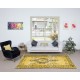 Yellow Rug for Modern Interiors, Hand Knotted in Central Anatolia