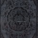Handmade Turkish Rug in Dark Gray, Great 4 Modern Interiors