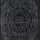 Handmade Turkish Rug in Dark Gray, Great 4 Modern Interiors