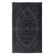 Handmade Turkish Rug in Dark Gray, Great 4 Modern Interiors