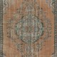 Traditional Vintage Turkish Rug with Medallion, Handmade Village Rug