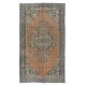 Traditional Vintage Turkish Rug with Medallion, Handmade Village Rug