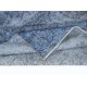 Sky Blue Modern Area Rug, Handwoven and Handknotted in Turkey. Floral Patterned Living Room Carpet