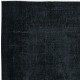 Modern Handmade Turkish Area Rug in Charcoal Gray & Black for Home & Office