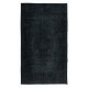 Modern Handmade Turkish Area Rug in Charcoal Gray & Black for Home & Office