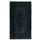 Modern Handmade Turkish Area Rug in Charcoal Gray & Black for Home & Office