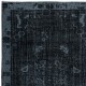 Modern Black & Gray Area Rug with Art Deco Chinese Design, Hand-Knotted in Turkey