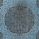 Sky Blue Modern Area Rug, Handwoven and Handknotted in Turkey
