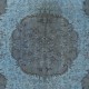 Sky Blue Modern Area Rug, Handwoven and Handknotted in Isparta, Turkey