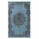 Sky Blue Modern Area Rug, Handwoven and Handknotted in Turkey