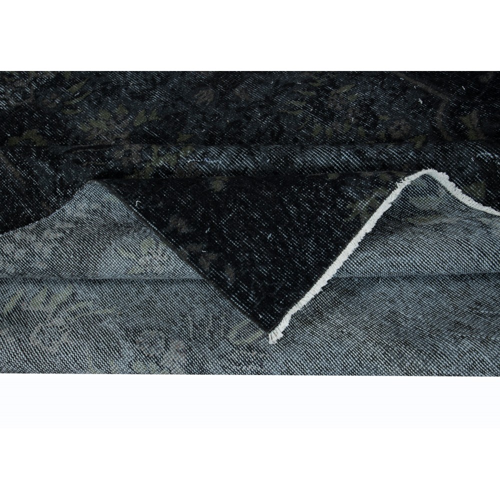 Home Decor Carpet in Gray & Black, Handmade Turkish Rug, Great 4 Modern Interiors
