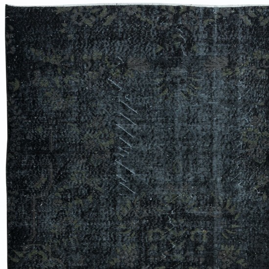 Home Decor Carpet in Gray & Black, Handmade Turkish Rug, Great 4 Modern Interiors