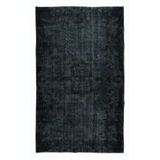 Home Decor Carpet in Gray & Black, Handmade Turkish Rug, Great 4 Modern Interiors