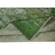 Handmade Turkish Area Rug in Green, Modern Home Decor Carpet, Art for the Floor