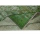 Handmade Turkish Area Rug in Green, Modern Home Decor Carpet, Art for the Floor