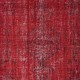 Modern Area Rug in Red, Handwoven and Handknotted in Turkey