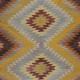 Hand-Woven Turkish Colorful Kilim, Flat-Weave Rug, All Wool