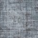 Handmade Turkish Wool Distressed Area Rug in Gray Tones, Ideal for Modern Home & Office Decor