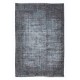 Handmade Turkish Wool Distressed Area Rug in Gray Tones, Ideal for Modern Home & Office Decor