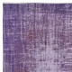 Rustic Turkish Sparta Area Rug in Orchid Purple. Handmade Carpet for Bedroom Aesthetic