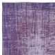 Modern Turkish Area Rug in Orchid Purple. Handmade Carpet for Bedroom Aesthetic