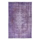 Rustic Turkish Sparta Area Rug in Orchid Purple. Handmade Carpet for Bedroom Aesthetic