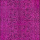 Modern Floral Pattern Rug in Pink, Handwoven and Handknotted in Turkey