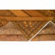 Modern Handmade Turkish Area Rug with Medallion Design in Orange