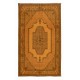 Modern Handmade Turkish Area Rug with Medallion Design in Orange