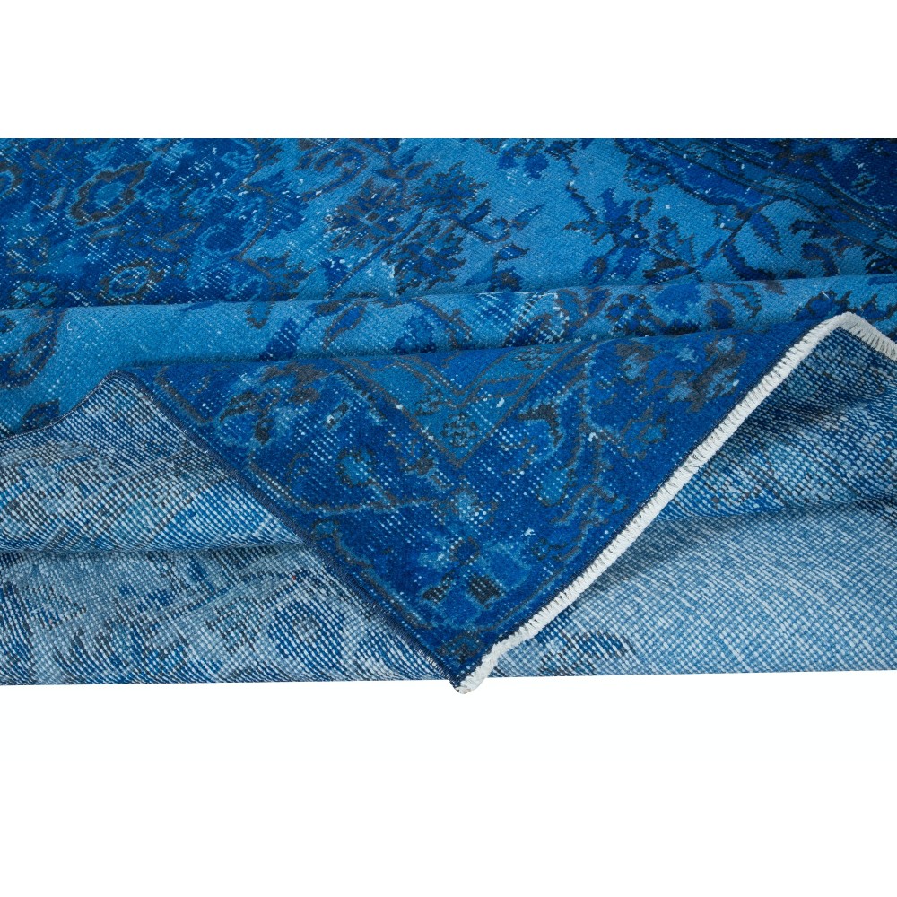 Blue Home Decor Carpet, Handmade Turkish Rug, Great 4 Modern Interiors