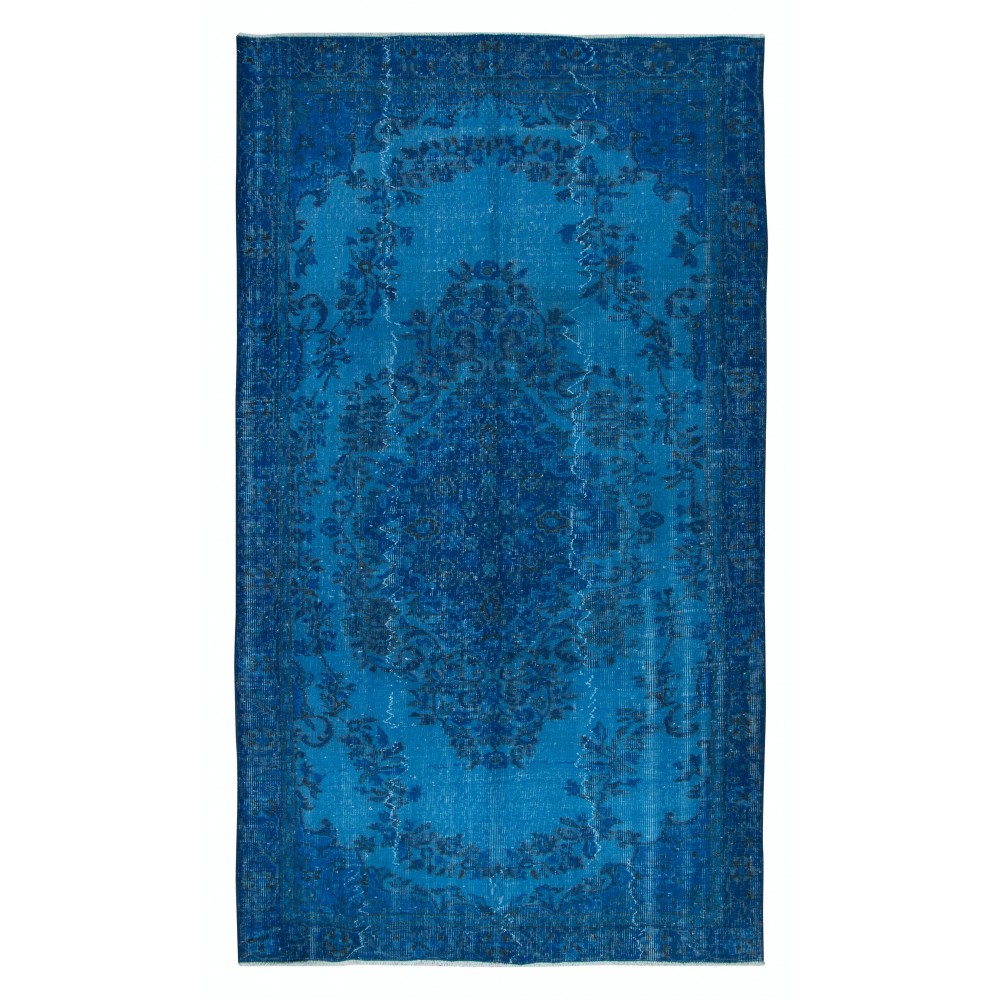 Blue Home Decor Carpet, Handmade Turkish Rug, Great 4 Modern Interiors