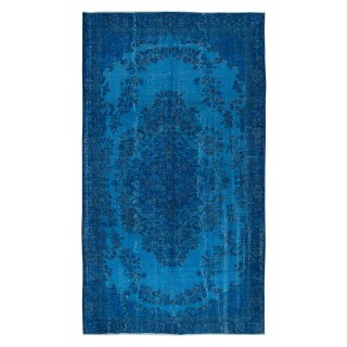 Blue Home Decor Carpet, Handmade Turkish Rug, Great 4 Modern Interiors