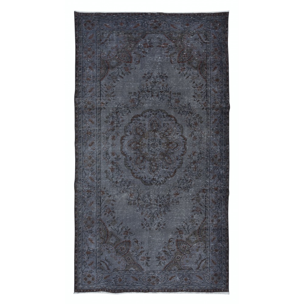 Gray Handmade Rug for Living Room, Modern Turkish Carpet for Dining Room & Kitchen, Boho Rug for Entryway & Children's Room