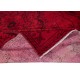 Red Floor Area Rug for Modern Interiors, Hand Knotted in Central Anatolia, Woolen Floor Covering