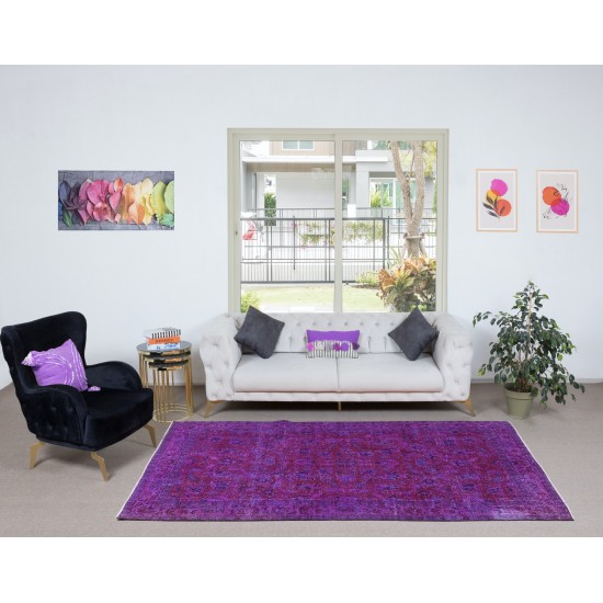Bohemian Turkish Floor Rug for Living Room. Handmade Area Rug for Nursery, Kitchen. Modern Carpet for Bedroom & Study Room