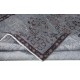 Modern Gray Handmade Area Rug, Turkish Carpet with Medallion Design