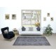 Gray Handmade Turkish Area Rug for Living Room, Entrance, Bedroom, Dining Room & Kids Room