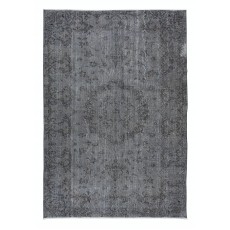 Gray Handmade Turkish Area Rug for Living Room, Entrance, Bedroom, Dining Room & Kids Room