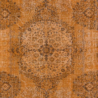 Dreamy Orange Rug, Handwoven and Handknotted in Turkey, Modern Living Room Carpet