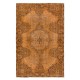 Dreamy Orange Rug, Handwoven and Handknotted in Turkey, Modern Living Room Carpet