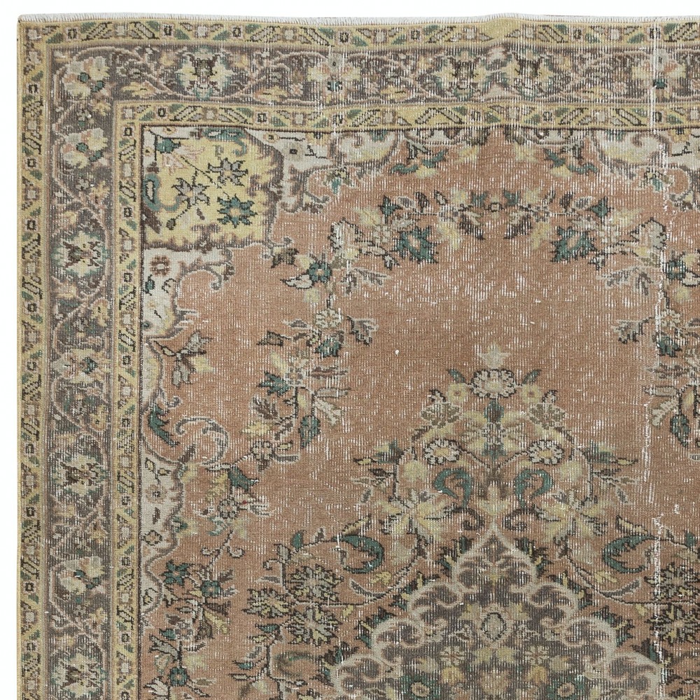 Handmade Village Rug, Ca 1960, Vintage Turkish Wool Carpet