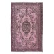 Pink Area Rug for Modern Interiors, Handmade Turkish Decorative Carpet, Woolen Floor Covering