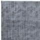 Handmade Gray Area Rug for Entryway, Modern Turkish Wool Carpet for Living Room, Boho Rug